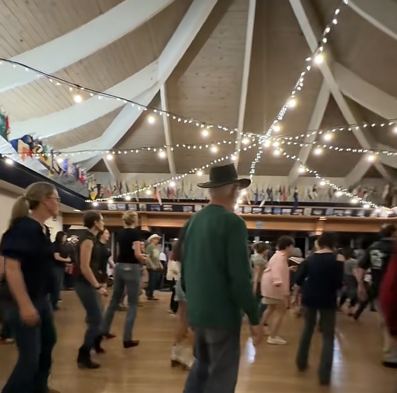 The dance floor at Coyote Point Yacht Club in San Mateo