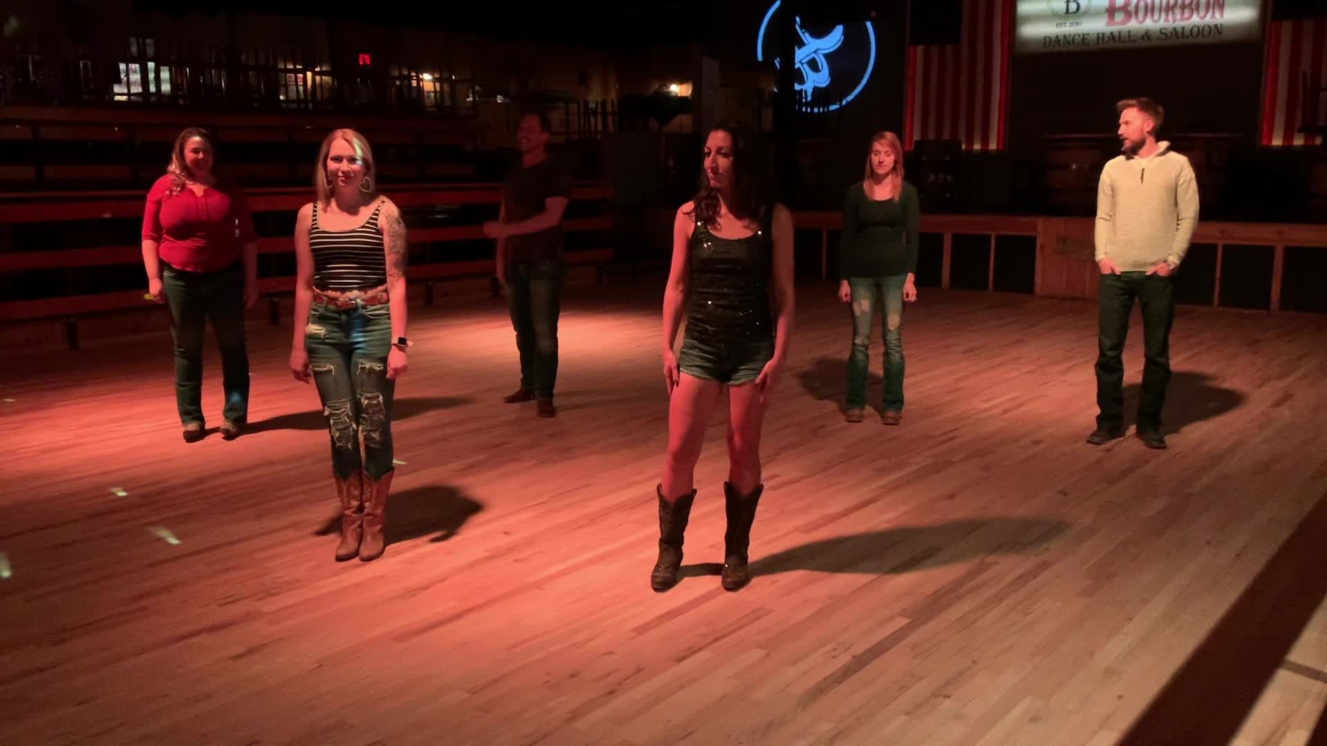 The dance floor at Dirty Dawg Saloon