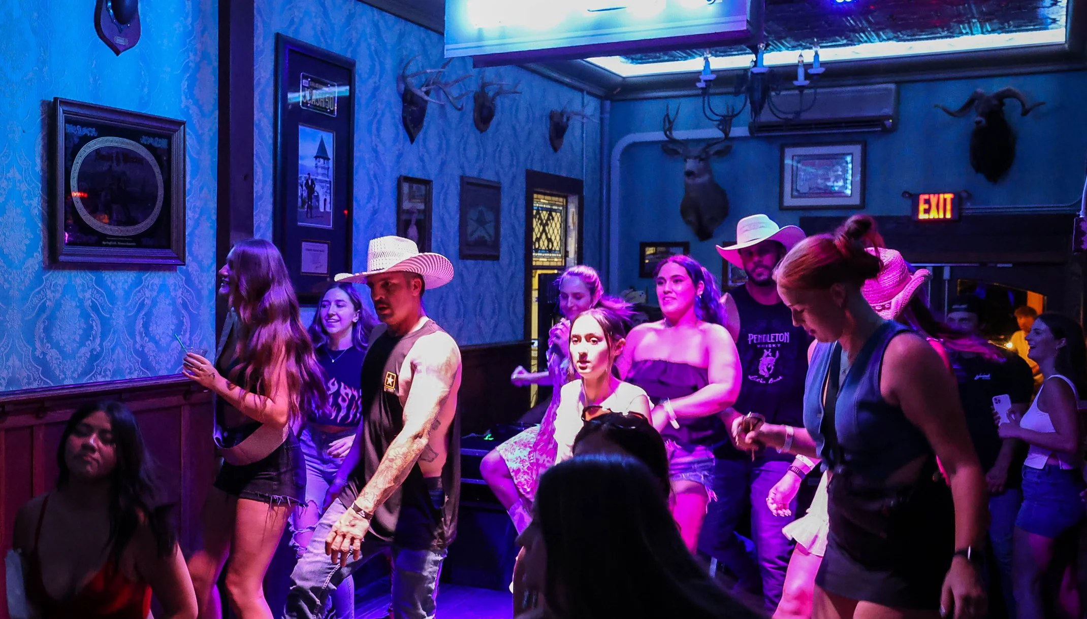 The dance floor at Folsom Hotel in Folsom, CA
