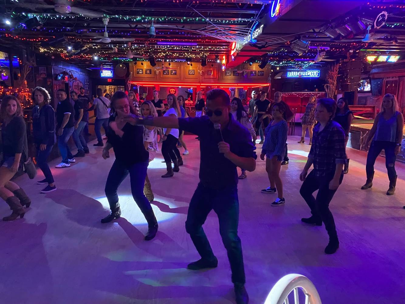 The dance floor at The Original Cancun Cantina