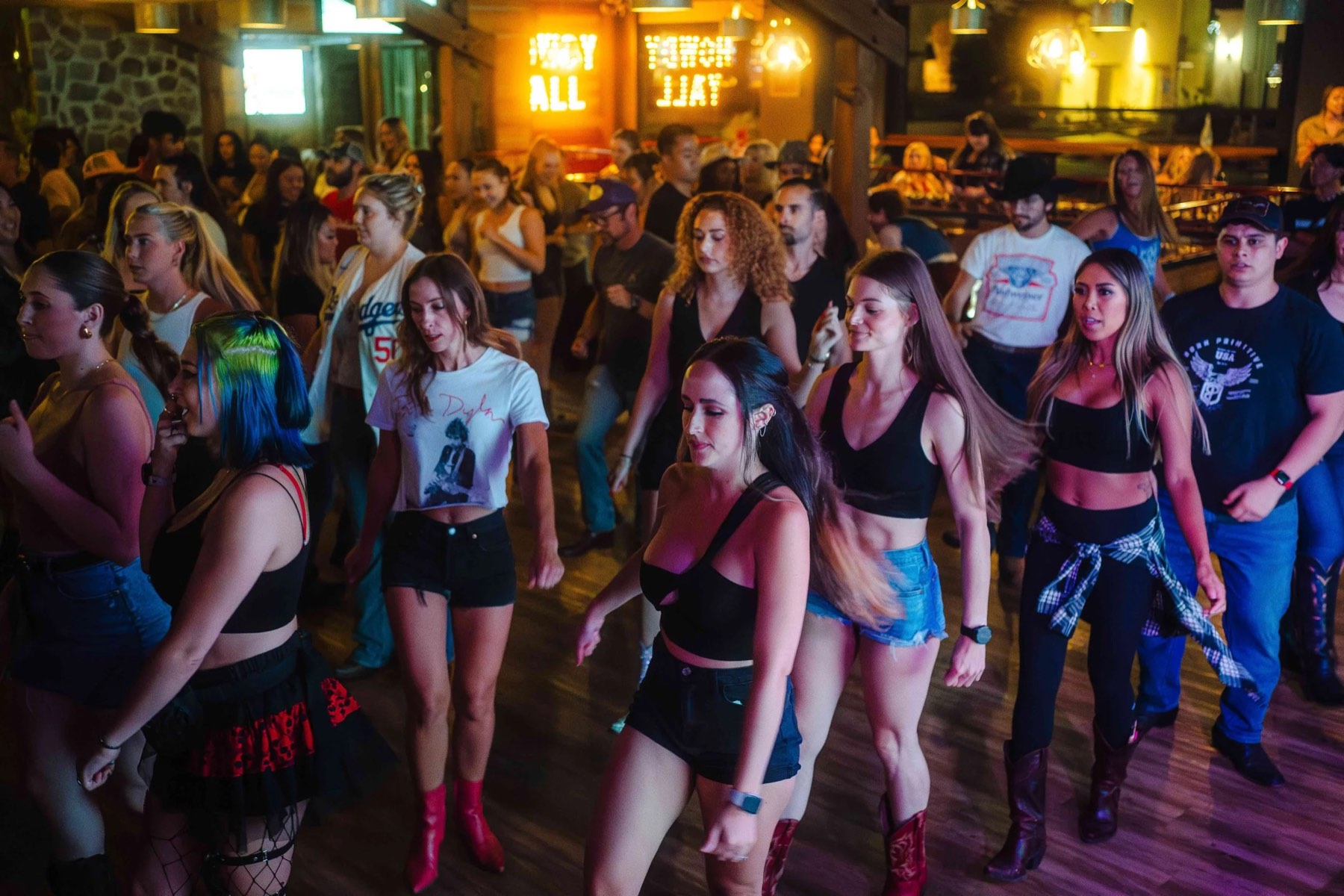 The dance floor at Westwood Coast in Orange County