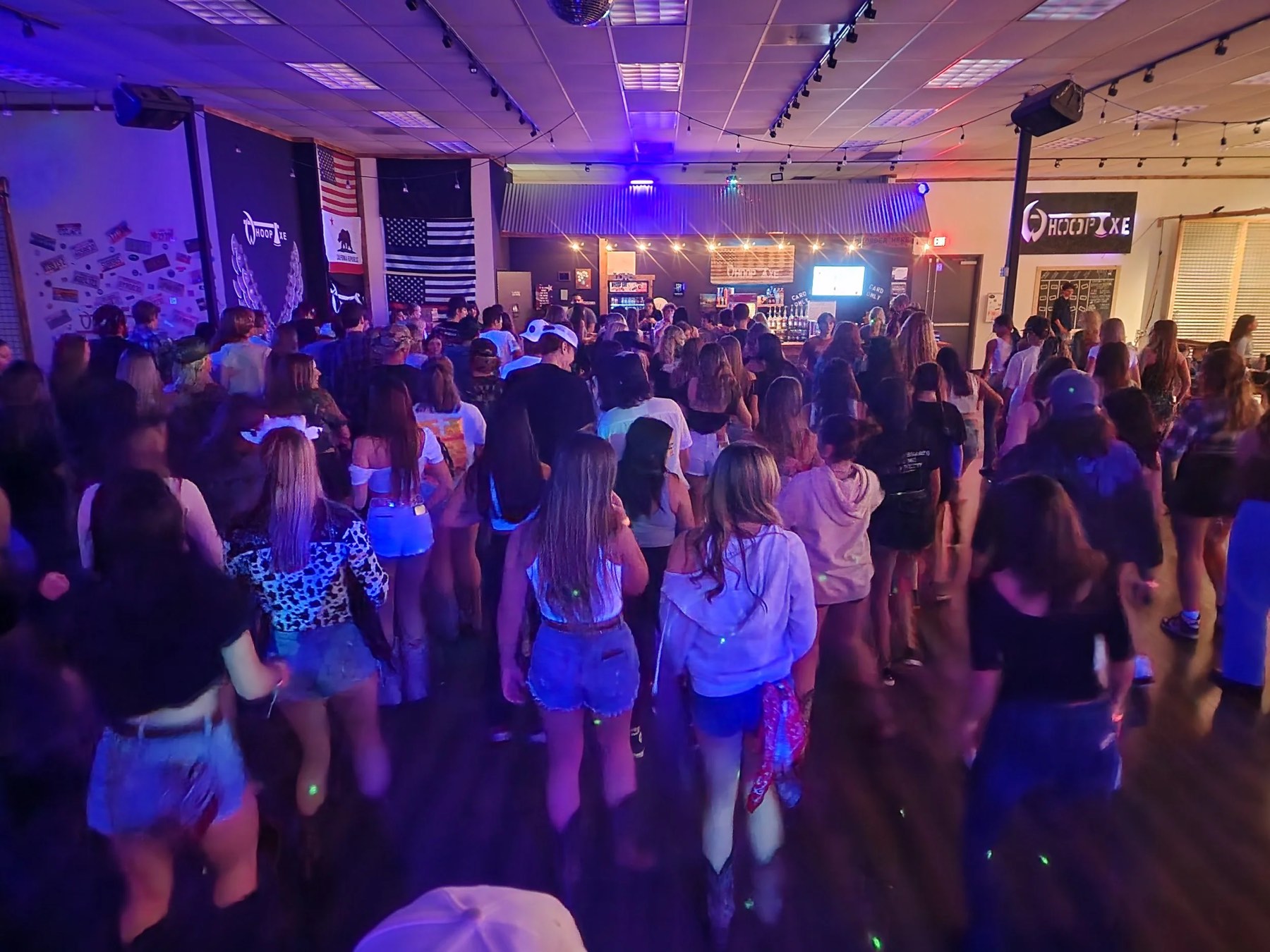 The dance floor at Whoop Axe in Lake Forest