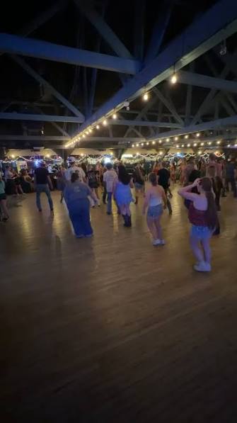 The dance floor at DanceMor Ballroom in Swisher