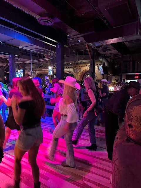 The dance floor at Guitars & Cadillacs in Ralston, Omaha