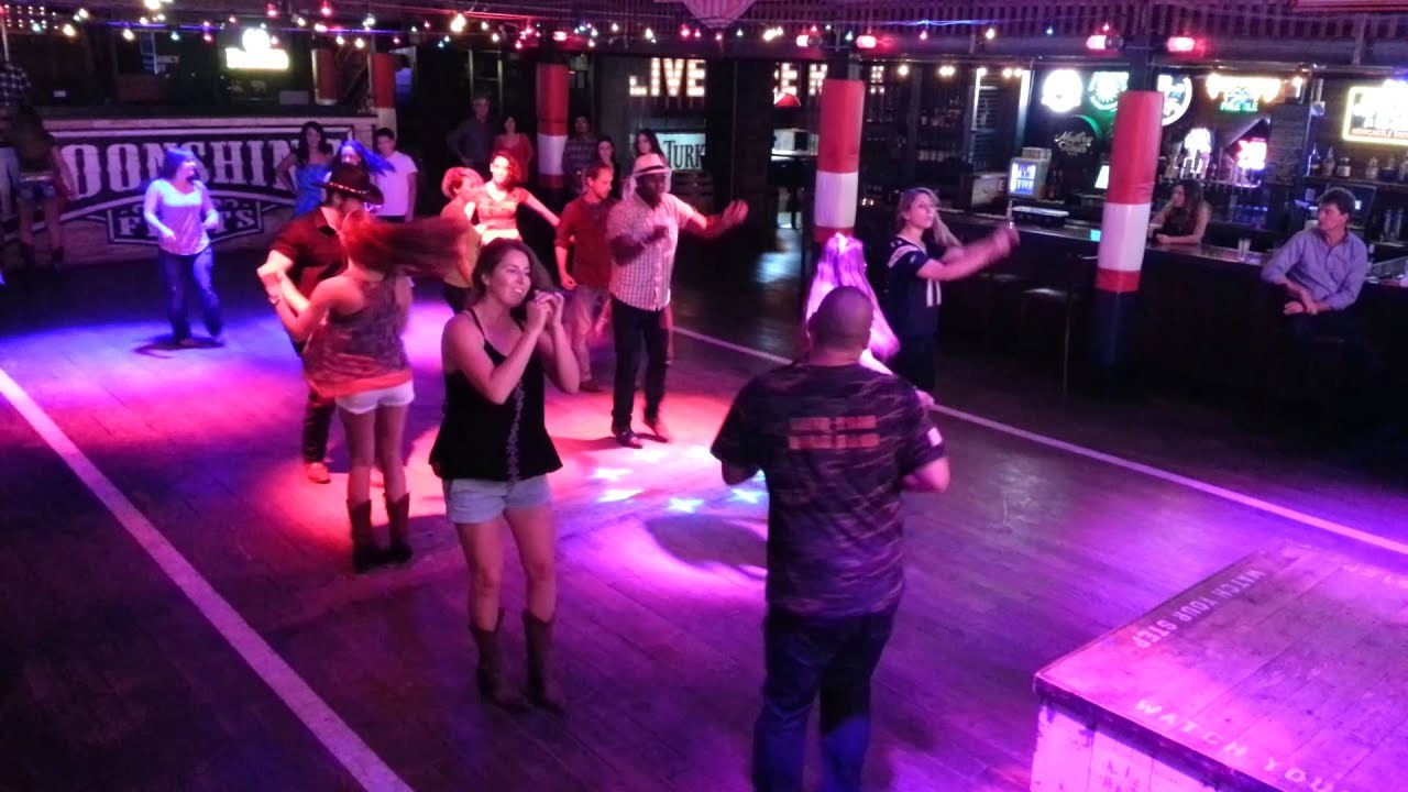 The dance floor at Moonshine Flats